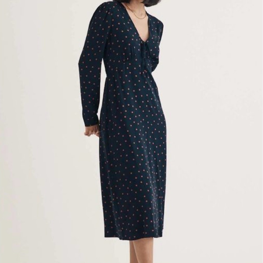 Nobody’s Child Black Polka Dot Lily Midi Dress